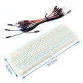400 830 750 Tie Points PCB Breadboard Power Board Mini Test Protoboard For DIY Bus Test Circuit Board 65 Jumper Wires. 