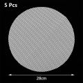5Pcs Round Non Stick Silicone Steamer Pad 20/28/48cm Reusable Dim Sum Paper Restaurant Steamers Net Liner Kitchen Cooking Tool.