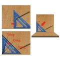 New 7Inch Triangle Ruler Measurement Tool Aluminium Alloy Carpenter Tools Inch Metric Angle Ruler Speed Square Woodworking Tools. 