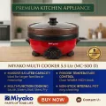 Miyako Double Pot Multi cooker, Electric Curry Cooker With Double Pot, Removable non-stick pan, Automatic cooking and warming system MC-500D (5.5 LTR).
