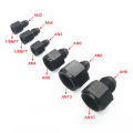 AN3 AN4 AN6 AN8 AN10 Male to Female Flare Adapter Reducer Black Aluminum Fuel Line Fitting 1/8NPT Thread. 