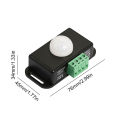 DC 12V 24V 6A Infrared PIR Motion Sensor Detector Switch Automatic Infrared PIR Motion Sensor Switch for LED Strip Light Lamp. 