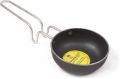 Kitchmate Pure Iron Tadka Pan Mini Round Frying Pan with Steel Handle. 