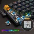Red Dragon Keyboard K688 RGB Mechanical Gaming Keyboard – 78 Keys, Hot-Swappable red Switches, Compact Ergonomic Design. 