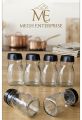 Glassware Food Jar, Food Container, Jar (lid Multicolour) 6pcs 120ml. 