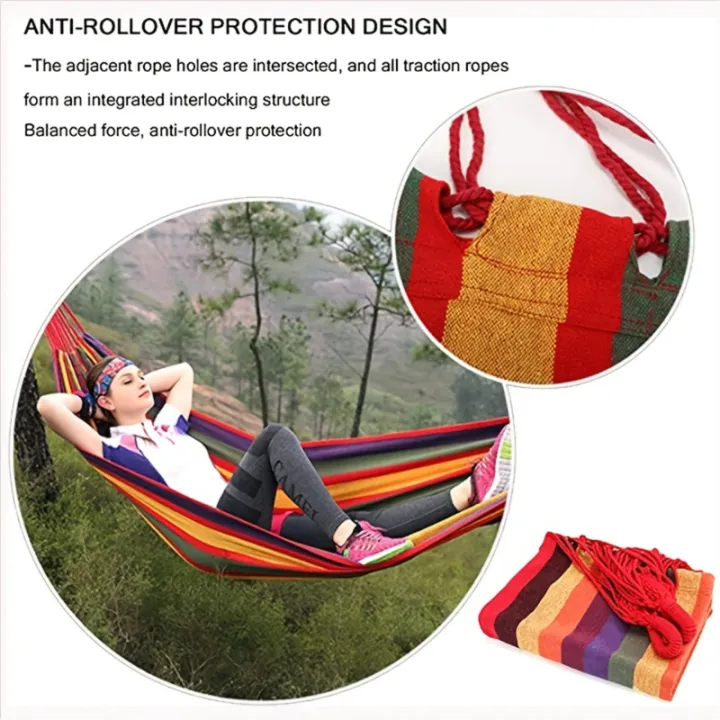 1-2%20Person%20Cotton%20Rainbow%20Hanging%20Bed%20Capacity%20Stripe%20Hammock%20Swing%20Portable%20260*80cm%20for%20Outdoor%20Indoor%20with%20Carry%20Bag%20-%20Image%202