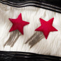 1pair Tassel Rhinestone Star Nipple Stickers Women Bra Nipple Cover Reusable Wear Silicone Nipple Pasties Chest Stickers.
