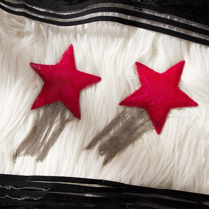 1pair%20Tassel%20Rhinestone%20Star%20Nipple%20Stickers%20Women%20%20Bra%20Nipple%20Cover%20Reusable%20Wear%20Silicone%20Nipple%20Pasties%20Chest%20Stickers%20-%20Image%204