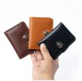 Minimool Button Closure Wallet__ Original leather wallet for men.. 
