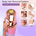 Facial Beauty 2-In-1 Rechargeable Electric Eyebrow Trimmer and Facial Hair Remover for Women - Gentle, Painless, Portable, and Precision Grooming Tool. 