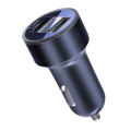 240W With Digital Display 2 Port Car Charger Fast USB Charging Adapter For iPhone Samsung Xiaomi Huawei Quick Charging Chargers. 