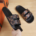 Men's Genuine Leather Sandals Comfortable Man Sandal House Slippers Man Summer Shoes Sale Genuine Mens Slipper Flip Flop Slides. 