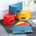 Portable Card Folding Stool Outdoor Camping and Fishing Seat Multi Functional Plastic Handheld Basket Storage Travel Chair.