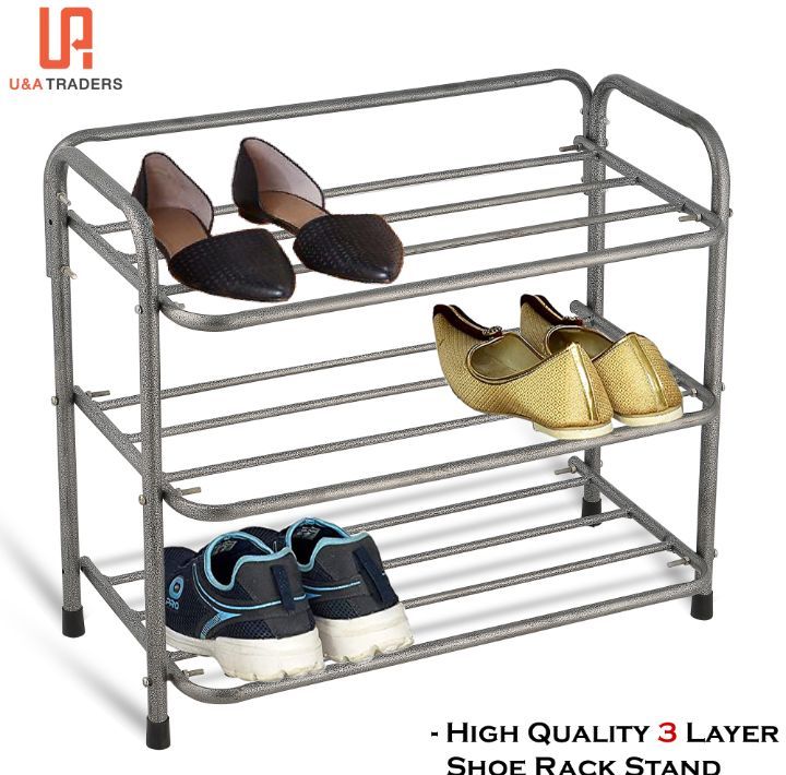 High Quality Iron Shoe Stand Rack 3 Layer