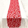 1pc Romantic Red Heart Lace Valentine's Day Table Runner for Home Table Decoration. 