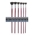 high-grade sable hair 6pcs/set fish tail fan shape Watercolor gouache acrylic paint pen artist oil painting brush art supplies. 