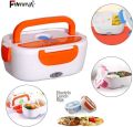 Electric Lunch Box Car and Home 2 in 1 Portable Lunchbox Food Warmers Stainless Steel Liner Office School Picnics Travel Lunchboxes,Orange. 