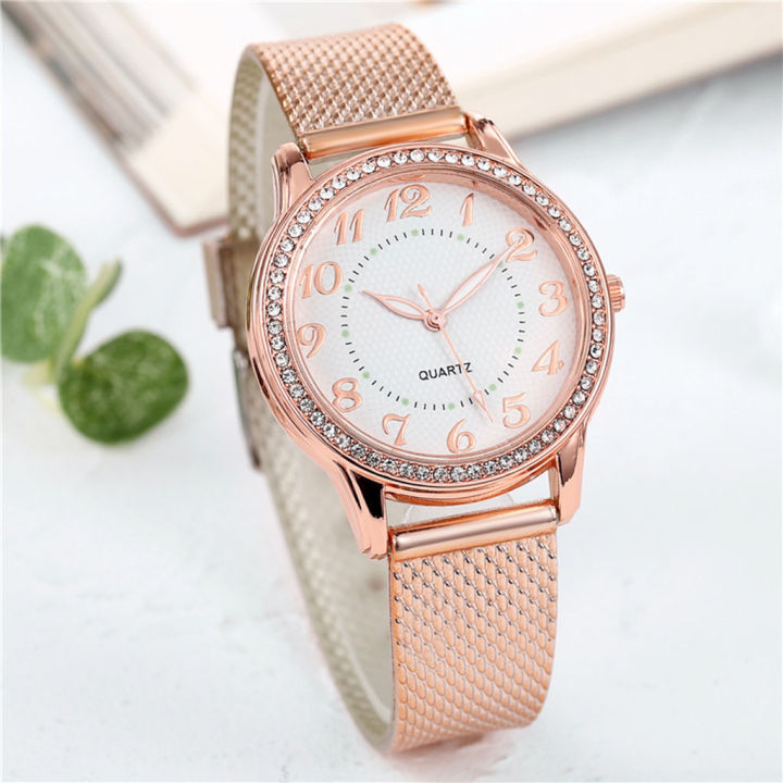 Luxury Watches Quartz Watch Stainless Steel Dial Casual Bracelet Watch Luminous Luxury Fashion Elegant Woman Watch