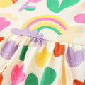 Jumping Meters 2-7T Rainbow Long Sleeve Girls Dresses Autumn Spring Fashion Embroidery Children's Clothes Party Frocks. 