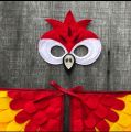Red Macaw Parrot Costume // Parrot Costume Set  //  Macaw Wings and Mask // Flappable Flying Fun //. 