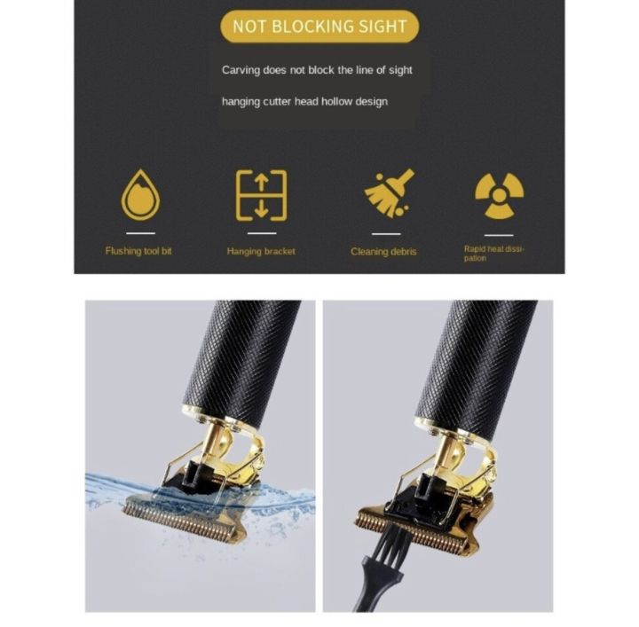 Vintage%20T9%20Black%20Diamond%20Metal%20Body%20Professional%20Hair%20Clipper%20With%20R-Type%20Obtuse%20Angle%20Cutter%20Head%20-%20Image%205