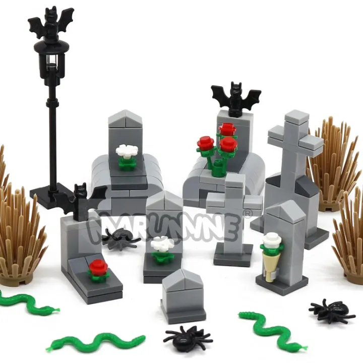 Marumine%20111pcs%20Halloween%20Building%20Blocks%20Set%20MOC%20Bricks%20Model%20Kit%20Tomb%20Graveyard%20Accessories%20Parts%20Compatible%2030103%2030238%2030115%20-%20Image%206