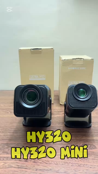 Magcubic HY320 4K Android Projector , Native 1080P 390ANSI Dual Wifi6 BT5.0 1920*1080P  Cinema portable Projector - NTV Lifetime pacakage