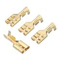 50PCS Battery Lug Gold Brass Female Crimp Terminal Electric Wire Connector. 