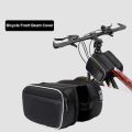 Bicycle Front Beam Bag High Capacity Waterproof with Reflective Strip Bike Frame Bag Road Cycling Upper Pipe Storage Saddle Bag. 