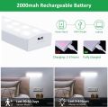 Tailcas Under Cabinet Kitchen Lights, 3 Pack 2000mAh 26 LED Motion Sensor Dimmable Cupboard Lights, 6000K USB Rechargeable Night Light with Magnetic Strip for Wardrobe, Closet, Stairs(20cm). 