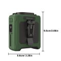 Portable Waist Fan 10000mAh with Power Bank LED Lighting Hanging Neck Fan 5 Speed Strong Airflow Cooling Fan for Outdoor Working.