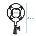 Shock-proof Microphone Mount Plastic Studio Mic Holder Stand Clip For Large Diaphram Condenser Shockproof Mike Bracket. 