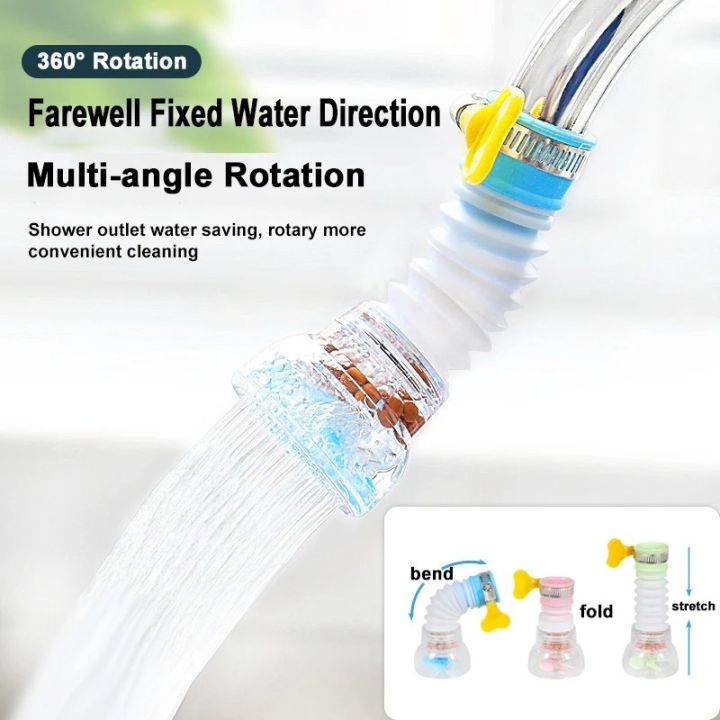 360 Rotation Faucet Bubbler Swivel Water Saving Economizer Head Shower ...