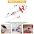Meat Injector Syringe Marinade, BBQ Meat Syringe Marinade Injector With Stainless Steel Needle for Restaurant Hotel Home Kitchen BBQ Party Sauce Injector. 