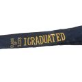 Graduation sash/slash  black sach golden embroidered. 