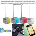 Rechargeable Portable radio FM portable mini radio Mini High Bluetooth Portable Voice Suitable for computer cell phone MP3 music. 