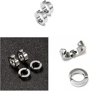 Punk men stainless steel stud ear rings boys gift earrings fashion earrings for men