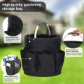 Large capacity storage folding basket picnic tote basket outdoor cleaning with handle tool bag cleaning supplies garden basket. 