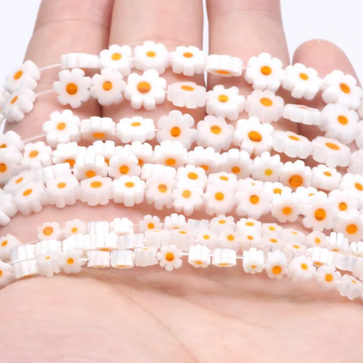 4-8mm%20Flower%20Lampwork%20Glass%20Flat%20Beads%20Daisy%20Spacer%20Loose%20Beads%20For%20Jewelry%20Making%20DIY%20Bracelet%20Crafts%20Handmade%20Accessories%20-%20Image%206