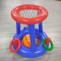 Inflatable Ring Throwing Ferrule Game Floating Basketball Hoop Interactive Water Sport Toy Party Favor Beach Fun Pool accessory. 