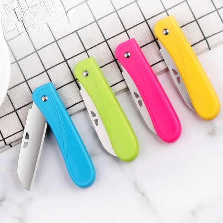 Small Folding Knife Kitchen Tools Vegetable Peeler Stainless Steel Fruit Knife Mini Portable Pocket Picnic Paring Knife