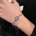 Y2K Zircon Ins Bracelets for Women Korean Fashion Sweet Girls Sparkling Hollow Heart Delicate Chain Bracelet Party Jewelry Gifts. 