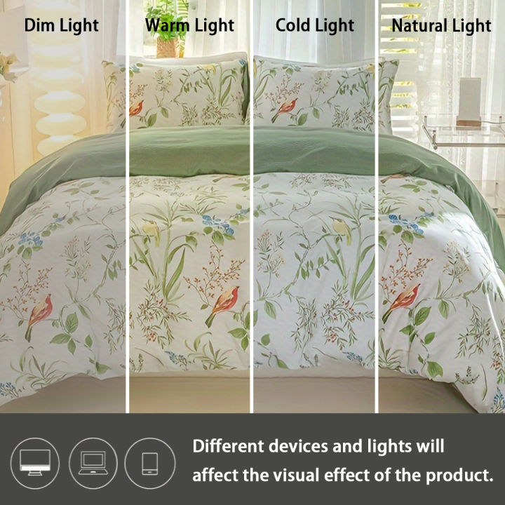 3pcs/set%20Leaf%20Floral%20Pattern%20Duvet%20Cover%20Set(1%20Duvet%20Cover%20&%202%20Pillowcase%EF%BC%89Soft%20And%20Skin-Friendly%20Duvet%20Cover%20Bedding%20Set%20For%20-%20Image%206