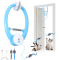 Electric Automatic Interactive Cat Toy USB Rechargeable Fluttering Butterfly Feather Wand for Indoor Enrichment And Stimulation.