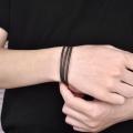 45/50/55/60cm Black Rubber Leather Chain Stainless Steel Lobster Buckle DIY Necklace Pendant Jewelry Making Handmade Rope. 