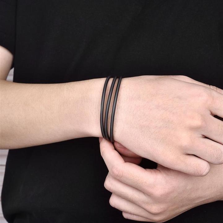 45/50/55/60cm%20Black%20Rubber%20Leather%20Chain%20Stainless%20Steel%20Lobster%20Buckle%20DIY%20Necklace%20Pendant%20Jewelry%20Making%20Handmade%20Rope%20-%20Image%204