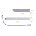 1PC Portable Mini 3/8/10/20/24 LED 5V USB DC Warm White Lamp Book Reading FLashlight Night Light Lighting for Lighting Computer. 