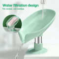 Leaf Shape Soap Box Drain Holder Waterproof Bathroom Soap Dish Storage Tray For Bathroom. 
