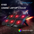 Coolcold Gaming RGB Laptop Cooler 12-17 Inch Led Screen Laptop Cooling Pad Notebook Cooler Stand With Six Fan And 2 USB Ports. 