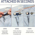 1-10pcs Jeans Buckle Extenders Waist Adjustable Metal Button for Pants Free Sewing Retractable Waistband Stretch Expander. 